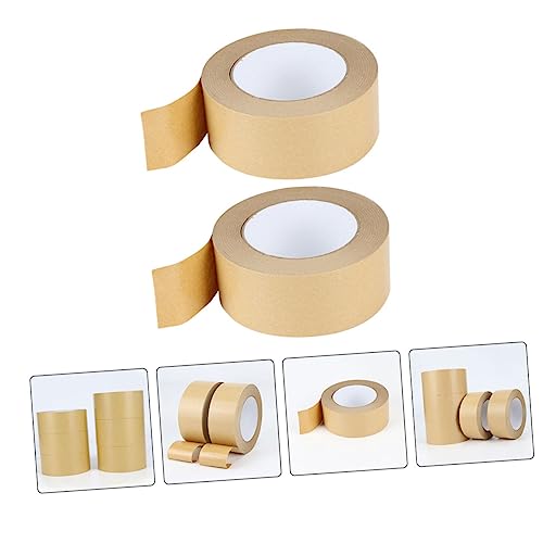 ZUNOXAZ 2 Rollen Wasserfestes Kraftpapier Klebeband Stark Haftendes Paketklebeband für Kartonversiegelung Vielseitiges Verpackungszubehör Reißfest für Wellpappe und Haushaltsverpackung ZUNOXAZ 2 Rollen Wasserfestes Kraftpapier Klebeband Stark Haftendes Paketklebeband für Kartonversiegelung Vielseitiges Verpackungszubehör Reißfest für Wellpappe und Haushaltsverpackung von ZUNOXAZ