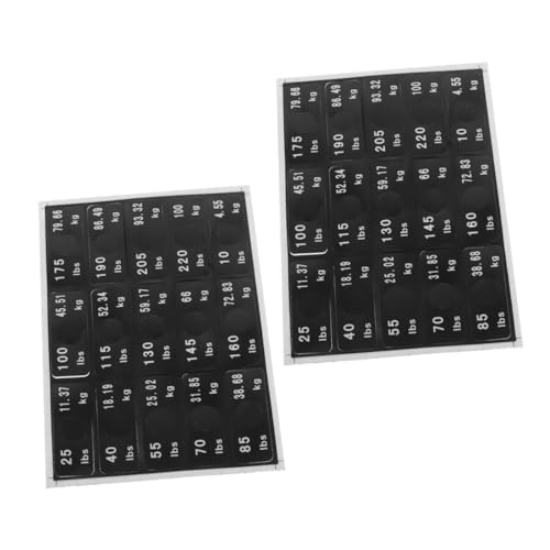 ZUNOXAZ 2 Sätze Gewichtshebeaufkleber Sportlabel Aufkleber Kleberaufkleber Aufkleber Mit Gewichten Im Fitnessstudio Gewichtsaufkleber Für Hanteln Kleine Etikettenaufkleber Schwarz ZUNOXAZ 2 Sätze Gewichtshebeaufkleber Sportlabel Aufkleber Kleberaufkleber Aufkleber Mit Gewichten Im Fitnessstudio Gewichtsaufkleber Für Hanteln Kleine Etikettenaufkleber Schwarz von ZUNOXAZ