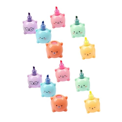 ZUNOXAZ 2 Sätze Kleine Stapelbare Highlighter Teilig mit Süßem Bären Design Schmaler Textmarker für Schüler Scrapbook Marker Einfach zu Ziehen Hervorheben Wichtiger Notizen ZUNOXAZ 2 Sätze Kleine Stapelbare Highlighter Teilig mit Süßem Bären Design Schmaler Textmarker für Schüler Scrapbook Marker Einfach zu Ziehen Hervorheben Wichtiger Notizen von ZUNOXAZ