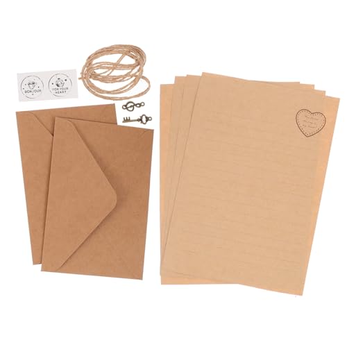 ZUNOXAZ 2 Sätze Retro Briefpapier Umschlag Set Vintage Schreibpapier mit Briefpapier und Umschlägen für Kreative Nachrichten Einladungen und Notizen ZUNOXAZ 2 Sätze Retro Briefpapier Umschlag Set Vintage Schreibpapier mit Briefpapier und Umschlägen für Kreative Nachrichten Einladungen und Notizen von ZUNOXAZ
