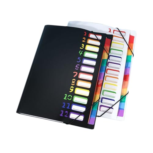 ZUNOXAZ 2 Stück Fächermappe Dokumenten Organizer mit Bunten Tabs für Büro und Schule Langlebig und Tragbar zur Aufbewahrung von Unterlagen und Materialien ZUNOXAZ 2 Stück Fächermappe Dokumenten Organizer mit Bunten Tabs für Büro und Schule Langlebig und Tragbar zur Aufbewahrung von Unterlagen und Materialien von ZUNOXAZ