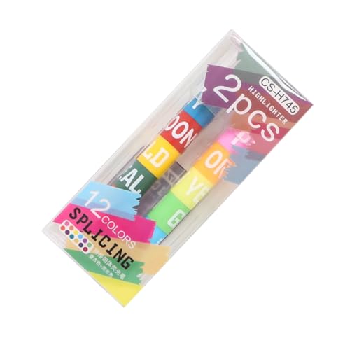ZUNOXAZ 2 Stück Farben Bullet style Marker Praktische Langlebige Schreibstifte aus Hochwertigem Auslaufsicher Geruchlos für DIY Notizen Schule und Büro von ZUNOXAZ