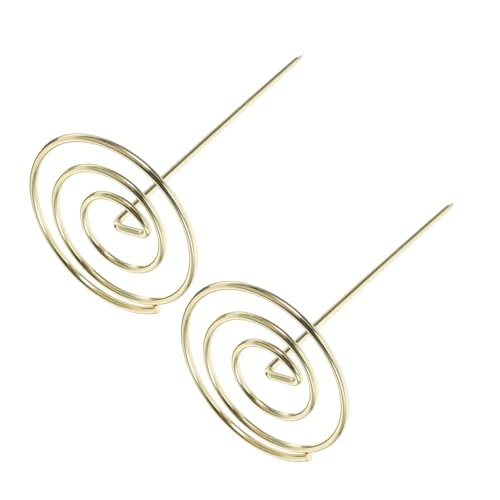 ZUNOXAZ 2 Stück Goldfarbene Menüspieße Metall Quittungshalter mit Rundem Sockel Rostfrei und Stabil Multifunktional für Restaurant Büro und Küche Sicherer Schneidekopf Langlebig und ZUNOXAZ 2 Stück Goldfarbene Menüspieße Metall Quittungshalter mit Rundem Sockel Rostfrei und Stabil Multifunktional für Restaurant Büro und Küche Sicherer Schneidekopf Langlebig und von ZUNOXAZ