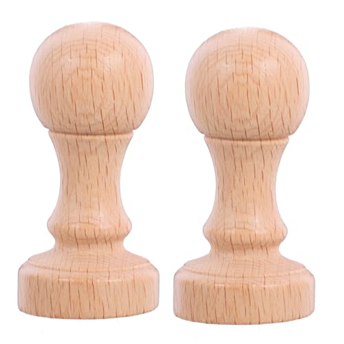 ZUNOXAZ 2 Stück Holzstempel DIY Basteln Blanko Stempel aus Robustem Holz für Kreative Schnitzarbeiten zum Handwerk Scrapbooking und Persönlicher Gestaltung von ZUNOXAZ