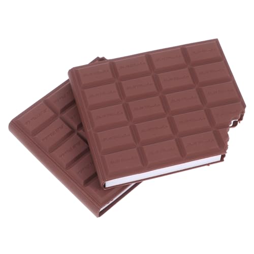 ZUNOXAZ 2 Stück Kreative Schokoladenform Haftnotizen Set mit Duft Selbstklebend Wiederverwendbar für Büro Schule und Haushalt Multifunktional als Memo Pad und Tischdeko von ZUNOXAZ