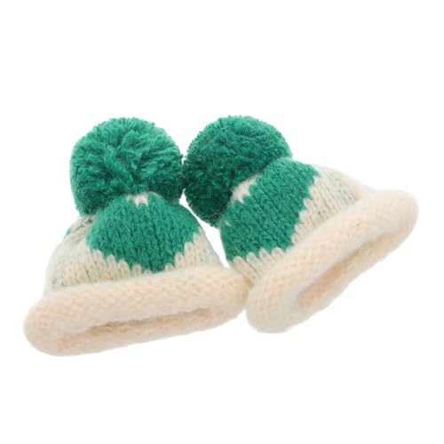 ZUNOXAZ 2 Stück Mini Strickmützen Kleine Wollmützen DIY Bastelset Niedliche Flaschen und Puppenhüte Grün mit Herz für Osterparty und Festliche Dekoration ZUNOXAZ 2 Stück Mini Strickmützen Kleine Wollmützen DIY Bastelset Niedliche Flaschen und Puppenhüte Grün mit Herz für Osterparty und Festliche Dekoration von ZUNOXAZ
