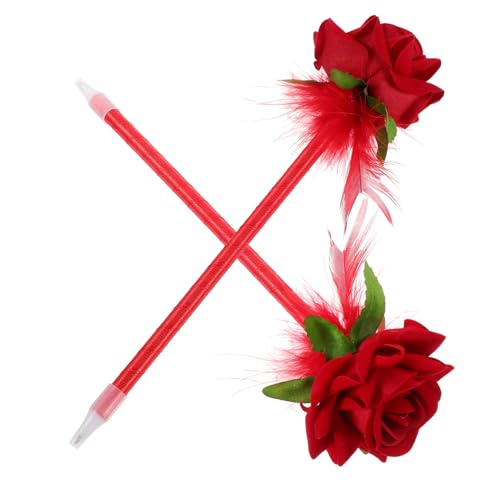 ZUNOXAZ 2 Stück Neutrale Kugelschreiber mit Realistischer Rosenblüte Glattes Schreiben Langlebiger Kunststoff Tragbar Kreatives für Büro Schule und Alltag ZUNOXAZ 2 Stück Neutrale Kugelschreiber mit Realistischer Rosenblüte Glattes Schreiben Langlebiger Kunststoff Tragbar Kreatives für Büro Schule und Alltag von ZUNOXAZ