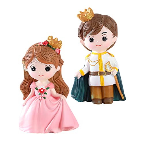 ZUNOXAZ 2 Stück Teiliges Cake Topper aus Resin Leichte Prinzessin Prinz Figuren Stabile Geburtstags und Partytorten Deko Kompakte Tortendekoration für Festliche Anlässe ZUNOXAZ 2 Stück Teiliges Cake Topper aus Resin Leichte Prinzessin Prinz Figuren Stabile Geburtstags und Partytorten Deko Kompakte Tortendekoration für Festliche Anlässe von ZUNOXAZ