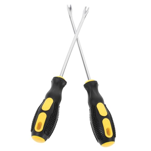ZUNOXAZ 2 Stück Teiliges Handwerkzeug Förmiger Nagel und Tack Entferner mit Ergonomischem Rutschfestem Griff für Polsterer Teppichleger und Schreiner zur Einfachen Entfernung von von ZUNOXAZ