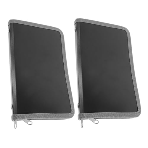 ZUNOXAZ 2 Stück Teiliges Mini Akkordeon Fächer Organizer mit Reißverschluss Kompakte Dokumentenmappe für Karten Quittungen Geldscheine Multifunktionaler Tragbarer Aktenordner für Büro und von ZUNOXAZ