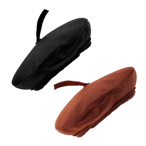 ZUNOXAZ 2 Stück Teiliges Mini Beret für Puppen Weiche Komfortable Mützen in Schwarz und Braun Dekorative Puppenhüte für Rollenspiele DIY Bastelprojekte und Kuscheltier Accessoires ZUNOXAZ 2 Stück Teiliges Mini Beret für Puppen Weiche Komfortable Mützen in Schwarz und Braun Dekorative Puppenhüte für Rollenspiele DIY Bastelprojekte und Kuscheltier Accessoires von ZUNOXAZ
