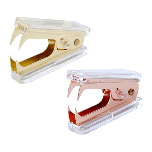 ZUNOXAZ 2 Stück Teiliges Transparentes Hefter Acryl mit Glatter Klammerführung Praktisches Bürobindewerkzeug Stapel Entfernbar für Schule Büro und Zuhause Zufällige Farbe Zufällige Farbe ZUNOXAZ 2 Stück Teiliges Transparentes Hefter Acryl mit Glatter Klammerführung Praktisches Bürobindewerkzeug Stapel Entfernbar für Schule Büro und Zuhause Zufällige Farbe Zufällige Farbe von ZUNOXAZ