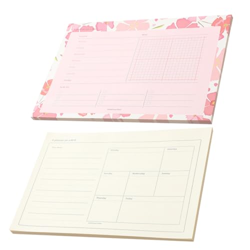 ZUNOXAZ 2 Stück Teiliges Wochenplaner mit Tragbarem Multifunktionalem Notizblock und Handlichem Agenda Notizbuch Rosa Design Langlebiges für Büro Schule Studium und Tägliche Planung ZUNOXAZ 2 Stück Teiliges Wochenplaner mit Tragbarem Multifunktionalem Notizblock und Handlichem Agenda Notizbuch Rosa Design Langlebiges für Büro Schule Studium und Tägliche Planung von ZUNOXAZ