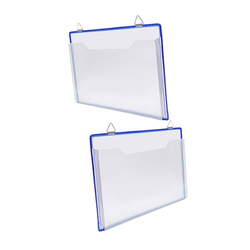 ZUNOXAZ 2 Stück Transparente Hängende Wand organizer Dokumententasche Klarer Papierhalter für Büro Aufbewahrung Praktische Hängeregistermappe für Dokumente Briefe Quittungen Vielseitige von ZUNOXAZ
