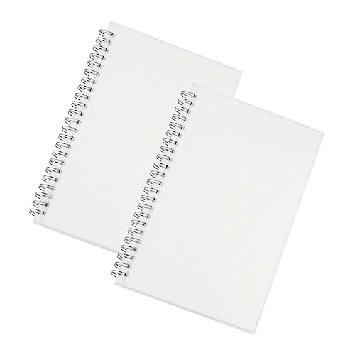 ZUNOXAZ 2 Stück Transparentes Spiral Notizbuch Mattierte Hülle Liniertes Coil Notizheft Querformat Glattes Vielseitig als Tagebuch Planer und Skizzenblock für Schule und Büro ZUNOXAZ 2 Stück Transparentes Spiral Notizbuch Mattierte Hülle Liniertes Coil Notizheft Querformat Glattes Vielseitig als Tagebuch Planer und Skizzenblock für Schule und Büro von ZUNOXAZ