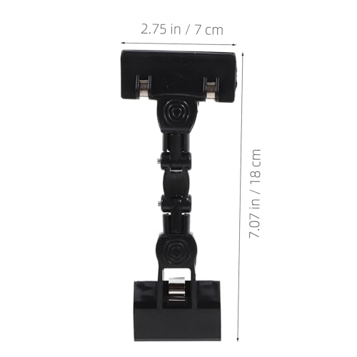 ZUNOXAZ 2 Stück Verstellbare Doppelseitige Clip Klemme Rotierender Flexibler Halter für Künstlerbedarf Dokumenten und Bildhalter Vielseitiger Büro und Zeichenklammerhalter Schwarzes ZUNOXAZ 2 Stück Verstellbare Doppelseitige Clip Klemme Rotierender Flexibler Halter für Künstlerbedarf Dokumenten und Bildhalter Vielseitiger Büro und Zeichenklammerhalter Schwarzes von ZUNOXAZ