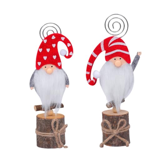 ZUNOXAZ 2 Stück Weihnachtliche Memo Halter mit Niedlichen Cartoon Figuren Stabile Tischkartenhalter für Notizen Tischnummern und Fotos Rutschfest für Party Geburtstag Hochzeit Shower ZUNOXAZ 2 Stück Weihnachtliche Memo Halter mit Niedlichen Cartoon Figuren Stabile Tischkartenhalter für Notizen Tischnummern und Fotos Rutschfest für Party Geburtstag Hochzeit Shower von ZUNOXAZ