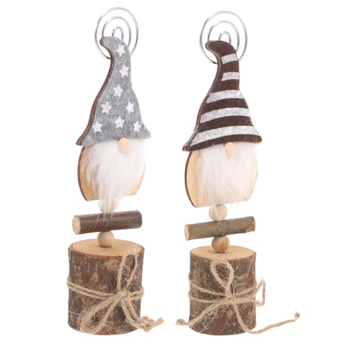 ZUNOXAZ 2 Stück Weihnachts Memo Halter Cartoon Puppe Tischkartenhalter Gestreift Stern Muster Wiederverwendbar für Hochzeit Geburtstag Party Dekoration ZUNOXAZ 2 Stück Weihnachts Memo Halter Cartoon Puppe Tischkartenhalter Gestreift Stern Muster Wiederverwendbar für Hochzeit Geburtstag Party Dekoration von ZUNOXAZ