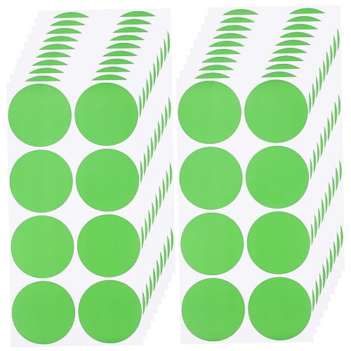 ZUNOXAZ 20 Blatt Farbige Runde Aufkleber Selbstklebende Punktetiketten für DIY Beschriftungen Lagerung Bürobedarf Basteln und Geschäfte von ZUNOXAZ