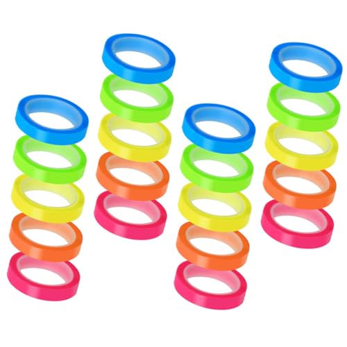 ZUNOXAZ 20 Rollen Professionelle Markierungsstreifen Wasserfeste Bunte Page Marker für Schule und Büro Breit Praktische Klebetabs für Notizen und Dokumente ZUNOXAZ 20 Rollen Professionelle Markierungsstreifen Wasserfeste Bunte Page Marker für Schule und Büro Breit Praktische Klebetabs für Notizen und Dokumente von ZUNOXAZ