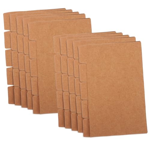 ZUNOXAZ 20 Sätze Kraftpapier Oxford Indexkarten Trennblätter für Ringbuch Leere Registerkarten Vielseitige Papierordner für Schule Büro und Notizbücher ZUNOXAZ 20 Sätze Kraftpapier Oxford Indexkarten Trennblätter für Ringbuch Leere Registerkarten Vielseitige Papierordner für Schule Büro und Notizbücher von ZUNOXAZ