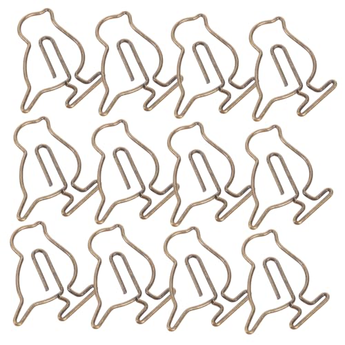 ZUNOXAZ 20 Stück Kreative Büroklammern mit Vogel Design Metall Papierclips zur Dokumentenorganisation für Büro Schule und Scrapbooking von ZUNOXAZ