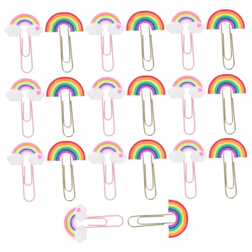 ZUNOXAZ 20 Stück Teiliges Bunte Regenbogen Büroklammern aus PVC und Metall Kleine Multifunktionale Markierungsklammern für Fotos Notizen Dateien Geeignet für Büro Schule und DIY projekte ZUNOXAZ 20 Stück Teiliges Bunte Regenbogen Büroklammern aus PVC und Metall Kleine Multifunktionale Markierungsklammern für Fotos Notizen Dateien Geeignet für Büro Schule und DIY projekte von ZUNOXAZ