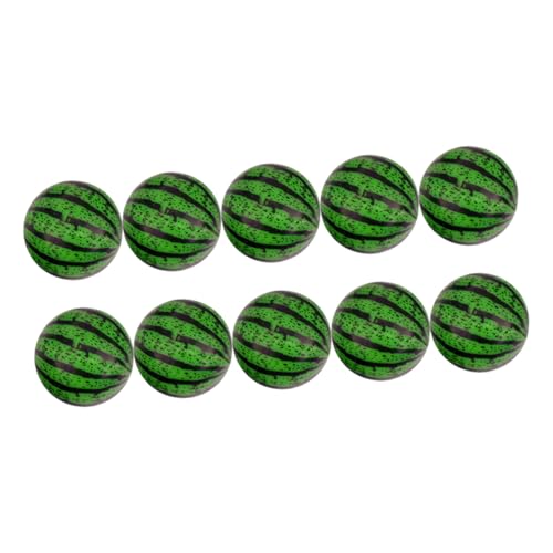 ZUNOXAZ 20 Stück Teiliges Bunter Elastischer Springbälle mit Wassermelonen Muster Robuster Gummiball für Spielsachen für Pool Wasser und Indoor Unterhaltung Zufällige Zufällige Farbe von ZUNOXAZ
