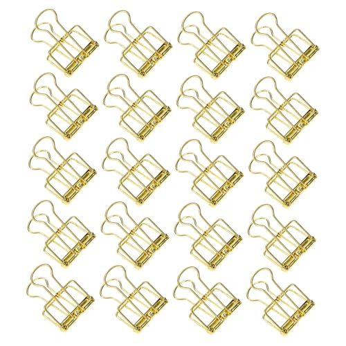 ZUNOXAZ 20 Stück Teiliges Goldene Metall Klammern Dekorative Büroklammern aus Edelstahl Vielseitige Verzierte Papierklemmen für Schule Büro und Organisation ZUNOXAZ 20 Stück Teiliges Goldene Metall Klammern Dekorative Büroklammern aus Edelstahl Vielseitige Verzierte Papierklemmen für Schule Büro und Organisation von ZUNOXAZ