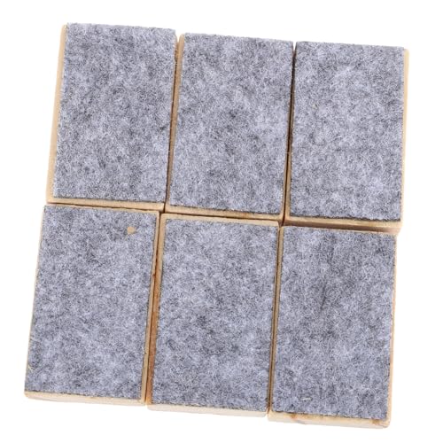 ZUNOXAZ 20 Stück Teiliges Holz blackboard radiergummi mit Filz Leichter Trockener Tafellöscher Schnelles Reinigen für Schule Büro und Zuhause Robust und Langlebig für Erwachsene von ZUNOXAZ