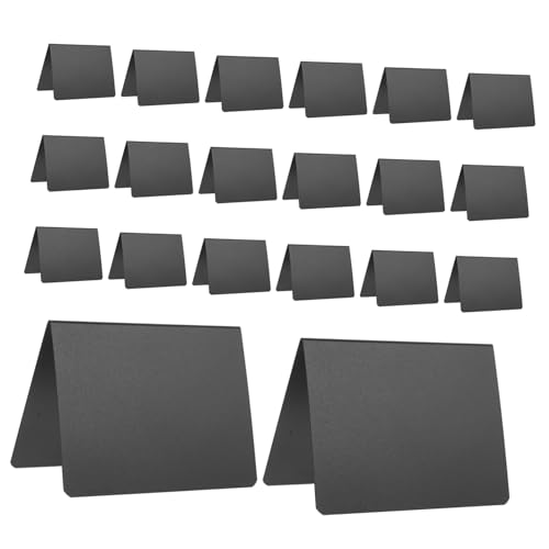 ZUNOXAZ 20 Stück Teiliges Mini Kreidetafelschild aus Robustem PVC Abwischbar Vielseitig Einsetzbar als Menütafel Buffetschild und Tischdekoration für Hochzeit Party und Alltag von ZUNOXAZ