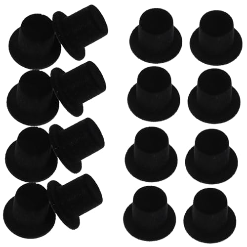 ZUNOXAZ 20 Stück Teiliges Miniatur Beflockte Mini Puppenhut DIY Handwerk Dekorationen Kleine Schwarze Zwergenmützen Für Puppen Kleidung Und Weihnachtsdeko ZUNOXAZ 20 Stück Teiliges Miniatur Beflockte Mini Puppenhut DIY Handwerk Dekorationen Kleine Schwarze Zwergenmützen Für Puppen Kleidung Und Weihnachtsdeko von ZUNOXAZ