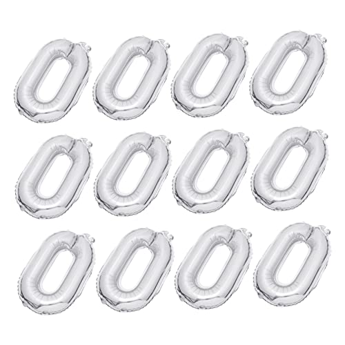 ZUNOXAZ 20 Stück Teiliges Silberne Aluminiumfolie Luftballons Kette Wiederverwendbare Party Deko Robust und Sicher für Wand Fenster und Türdekoration bei Geburtstagsfeiern und Festen ZUNOXAZ 20 Stück Teiliges Silberne Aluminiumfolie Luftballons Kette Wiederverwendbare Party Deko Robust und Sicher für Wand Fenster und Türdekoration bei Geburtstagsfeiern und Festen von ZUNOXAZ