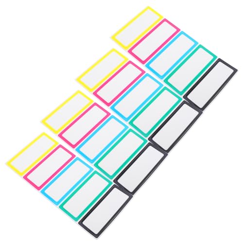 ZUNOXAZ 20 Stück Wiederverwendbare Nano Klebeetiketten Abwischbare Trockenbeschriftung für Schule Büro Vielseitige Abnehmbare Organizer Labels mit Farbiger Umrandung ZUNOXAZ 20 Stück Wiederverwendbare Nano Klebeetiketten Abwischbare Trockenbeschriftung für Schule Büro Vielseitige Abnehmbare Organizer Labels mit Farbiger Umrandung von ZUNOXAZ