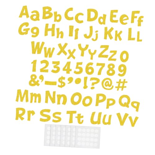 ZUNOXAZ 216 Stück Große Buchstaben für Bulletin Board Teiliges aus Glitzerndem Karton für Kreative Dekoration im Klassenzimmer Büro Zuhause für Partys von ZUNOXAZ