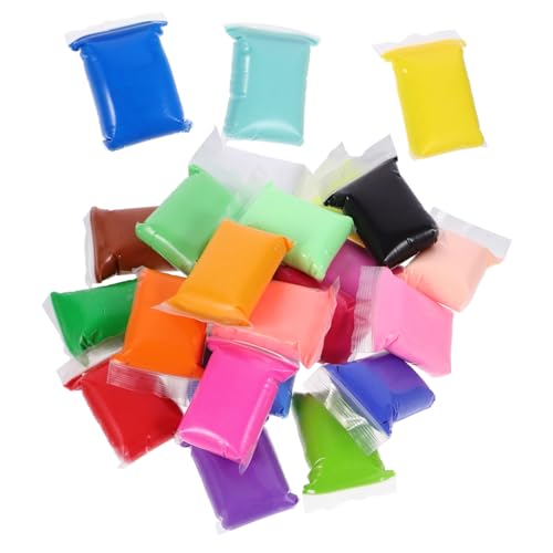 ZUNOXAZ 24 Packungen Bunte Knetmasse für Ultraleichte Modelliermasse Flexibel und Vielseitig für DIY Bastelprojekte und Tierfiguren Sicheres Material für Jungen und Mädchen von ZUNOXAZ