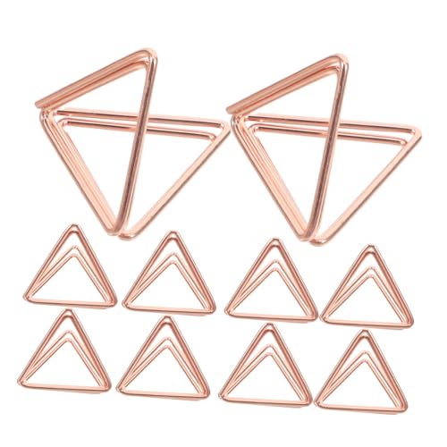 ZUNOXAZ 24 Stück Dreieckiger Geldscheinhalter Platzkarten für die Party Halter für Tischnummer Namenskarten für die Tischdekoration Bilderhalter aus Draht Memo-Fotoclips Metall Roségold ZUNOXAZ 24 Stück Dreieckiger Geldscheinhalter Platzkarten für die Party Halter für Tischnummer Namenskarten für die Tischdekoration Bilderhalter aus Draht Memo-Fotoclips Metall Roségold von ZUNOXAZ