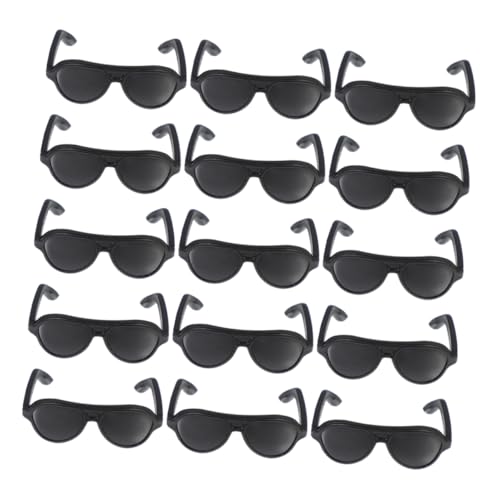 ZUNOXAZ 24 Stück Mini Sonnenbrillen für Puppen Stylische Accessoires für Puppenoutfits für Puppenhäuser und Kreative Bastelprojekte Modischem Beutel À Brillen von ZUNOXAZ