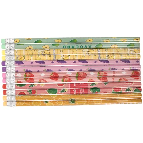ZUNOXAZ 24 Stück Teiliges Obst Holzbleistift mit Radiergummi Bunte Kinderstifte für Schule und Kreativprojekte Ergonomisch Geformt Schreib und Zeichenzubehör für Grundschüler ZUNOXAZ 24 Stück Teiliges Obst Holzbleistift mit Radiergummi Bunte Kinderstifte für Schule und Kreativprojekte Ergonomisch Geformt Schreib und Zeichenzubehör für Grundschüler von ZUNOXAZ