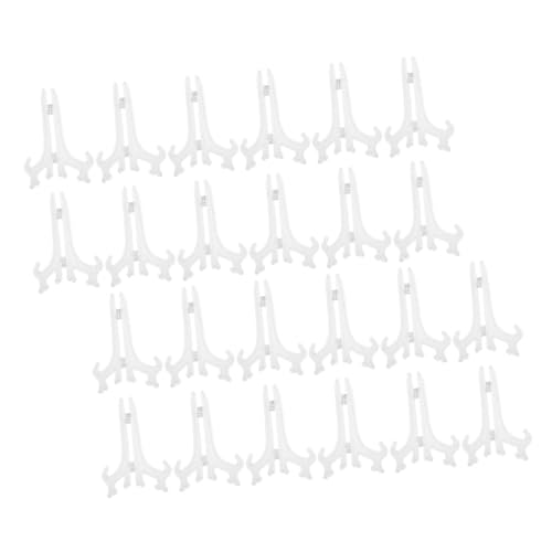 ZUNOXAZ 24 Stück Transparente Staffelei Bild Staffelei Ständer Plattenhalterständer Desktop-staffeleiständer Bildhalter Plattenrest Bilderrahmenhalter Plattenhalter-ausstellungsständer P.s von ZUNOXAZ