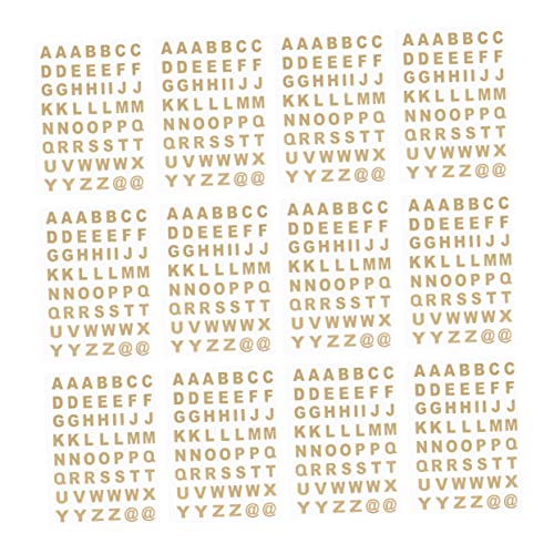 ZUNOXAZ 25 Blatt Goldene Buchstabenaufkleber Selbstklebende Transparente Sticker für Notizbücher und Scrapbooking für Bastelarbeiten und Dekorationen ZUNOXAZ 25 Blatt Goldene Buchstabenaufkleber Selbstklebende Transparente Sticker für Notizbücher und Scrapbooking für Bastelarbeiten und Dekorationen von ZUNOXAZ