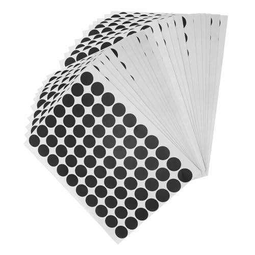 ZUNOXAZ 25 Blatt Wasserdichte Flexible Runde Schwarze Punktaufkleber Selbstklebende Etiketten für Druck und Notizen mit Aufklebern Geeignet für Lebensmittel Medizin und Industrie ZUNOXAZ 25 Blatt Wasserdichte Flexible Runde Schwarze Punktaufkleber Selbstklebende Etiketten für Druck und Notizen mit Aufklebern Geeignet für Lebensmittel Medizin und Industrie von ZUNOXAZ