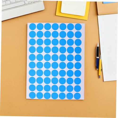 ZUNOXAZ 25 Blatt Wasserfeste Blaue Runde Aufkleber Bögen Selbstklebende Markierungspunkte für Büro Schule DIY Kratzfest Druckkompatibel Feuchtigkeitsresistent Langlebig ZUNOXAZ 25 Blatt Wasserfeste Blaue Runde Aufkleber Bögen Selbstklebende Markierungspunkte für Büro Schule DIY Kratzfest Druckkompatibel Feuchtigkeitsresistent Langlebig von ZUNOXAZ