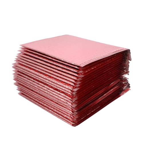 ZUNOXAZ 25 Stück Teiliges Gepolsterte Versandtaschen mit Selbstklebendem Verschluss Wasserabweisend und Stoßfest Luftpolstertaschen in Roségold für Sicheren Paketversand und Schutz von ZUNOXAZ