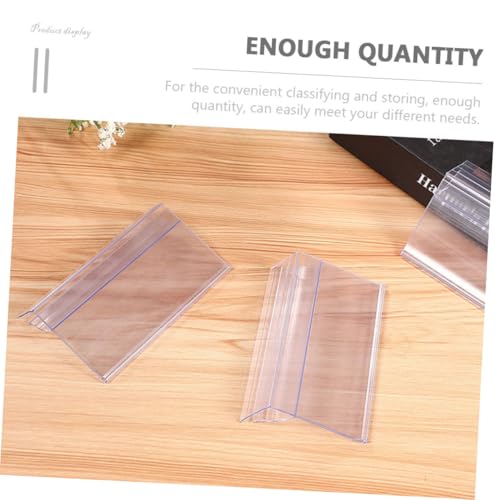 ZUNOXAZ 25 Stück Teiliges Transparente PVC Preisschildhalter Lang Langlebig und Leicht zu Reinigen Einfache Installation für Supermarktregale und Einzelhandel zur Klaren ZUNOXAZ 25 Stück Teiliges Transparente PVC Preisschildhalter Lang Langlebig und Leicht zu Reinigen Einfache Installation für Supermarktregale und Einzelhandel zur Klaren von ZUNOXAZ
