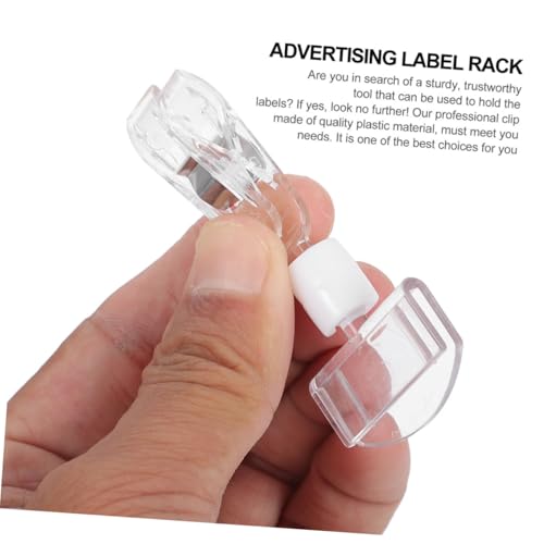 ZUNOXAZ 25 Stück Teiliges Transparenter Werbe preisschildhalter Clips Drehbare Etikettenhalter für Verkaufsstände Supermärkte und Ladenausstattung Vielseitig Einsetzbar für Schilder ZUNOXAZ 25 Stück Teiliges Transparenter Werbe preisschildhalter Clips Drehbare Etikettenhalter für Verkaufsstände Supermärkte und Ladenausstattung Vielseitig Einsetzbar für Schilder von ZUNOXAZ