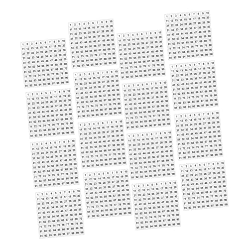 ZUNOXAZ 2500 Stück Nummernaufkleber Selbstklebende Kleine Kreise für Regale Ordner Kalender und DIY Projekte Robuste Langlebige Etiketten mit Starkem Kleber ZUNOXAZ 2500 Stück Nummernaufkleber Selbstklebende Kleine Kreise für Regale Ordner Kalender und DIY Projekte Robuste Langlebige Etiketten mit Starkem Kleber von ZUNOXAZ