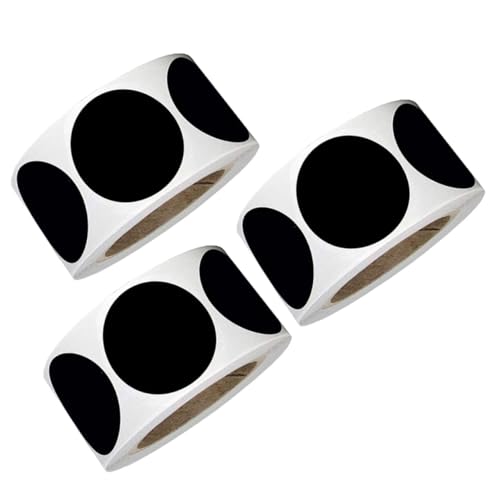 ZUNOXAZ 3 Rollen Runde Selbstklebende Schwarze PVC Tafelfolie Aufkleber pro Vielseitige Etiketten für Küche Verpackung DIY und Dekoration Reißfest und Beschriftbar ZUNOXAZ 3 Rollen Runde Selbstklebende Schwarze PVC Tafelfolie Aufkleber pro Vielseitige Etiketten für Küche Verpackung DIY und Dekoration Reißfest und Beschriftbar von ZUNOXAZ