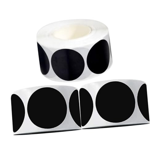 ZUNOXAZ 3 Rollen Wiederverwendbare Schwarze Kreidetafel Aufkleber Rundes PVC Gewürzetiketten für Küchenorganisation Leicht zu Reinigen Kompatibel mit Gewürzgläsern ZUNOXAZ 3 Rollen Wiederverwendbare Schwarze Kreidetafel Aufkleber Rundes PVC Gewürzetiketten für Küchenorganisation Leicht zu Reinigen Kompatibel mit Gewürzgläsern von ZUNOXAZ