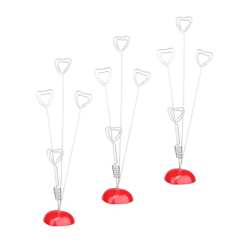 ZUNOXAZ 3 Stück Memo Clips aus Stabilem Metall mit Herzform Vielseitiger Notizhalter und Fotoklammer für Tischkarten Menüs und Dekoration bei Feiern Restaurants und Bürogebrauch ZUNOXAZ 3 Stück Memo Clips aus Stabilem Metall mit Herzform Vielseitiger Notizhalter und Fotoklammer für Tischkarten Menüs und Dekoration bei Feiern Restaurants und Bürogebrauch von ZUNOXAZ